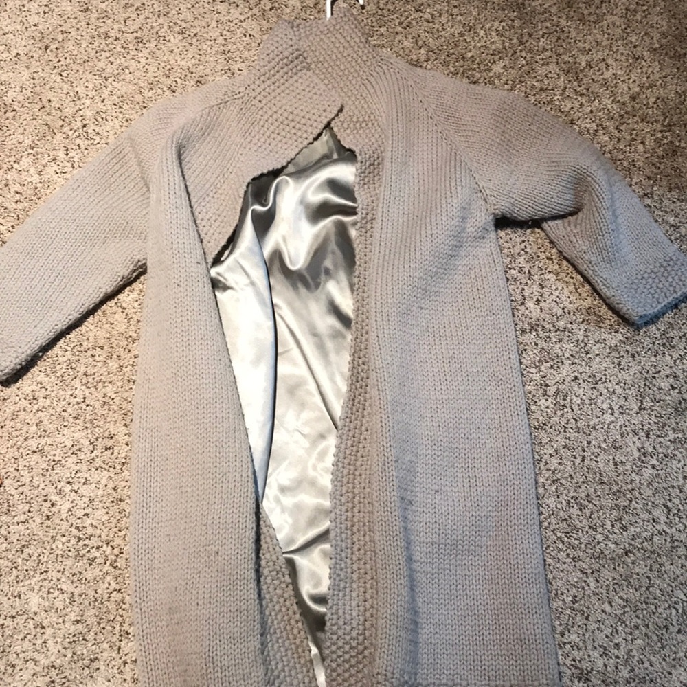 Grey cardigan
